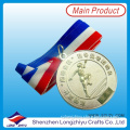Gold Plating Medallion with Red White and Blue Medal Strap